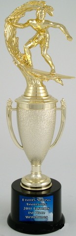 Surf Cup Trophy on Med. Round Base-Trophies-Schoppy&