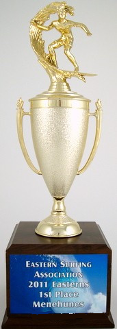 Surf Cup Trophy on Wood Base-Trophies-Schoppy's Since 1921