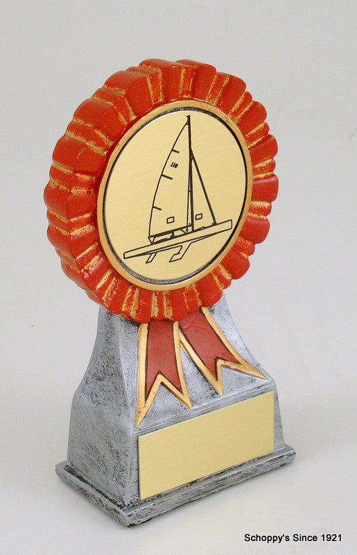 Sail Boat Logo Resin Ribbon-Trophy-Schoppy&