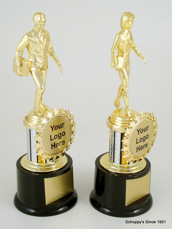 Salesperson Logo Trophy-Trophies-Schoppy&