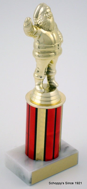 Santa Trophy on 3" Red Column-Trophies-Schoppy&