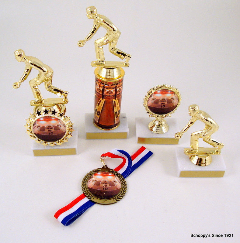 Skee Ball Original Metal Roll Column Logo Trophy-Trophy-Schoppy&