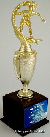 Surf Cup Trophy on Med. Wood Base-Trophies-Schoppy&