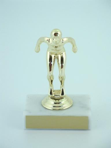 Swimmer Trophy on Marble Base-Trophies-Schoppy&