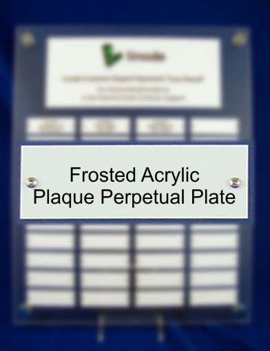 Frosted Acrylic Plaque Perpetual Plate-Acrylic-Schoppy&