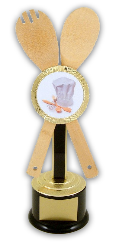Deluxe Cooking Trophy with Custom Logo-Trophy-Schoppy's Since 1921