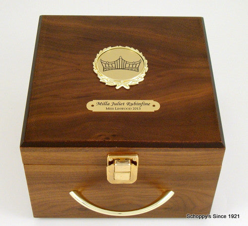 Extra Plate for Walnut Crown Box-Display Case-Schoppy&