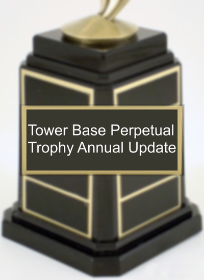 Tower Base Perpetual Trophy Annual Update-Trophy-Schoppy's Since 1921