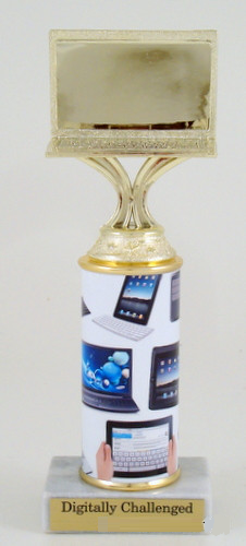 Computer Trophy on Original Metal Roll Column-Trophies-Schoppy's Since 1921