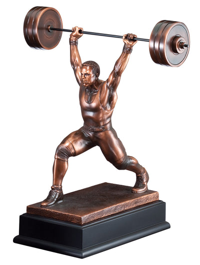Bronze Resin Weightlifting Award-Trophy-Schoppy's Since 1921