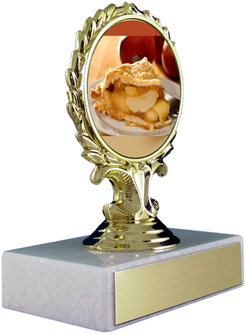 Pie Logo Trophy On Marble Base-Trophy-Schoppy&
