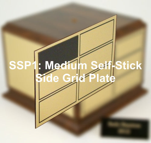 SSP1: Medium Self-Stick Side Grid Plate-Plate-Schoppy&