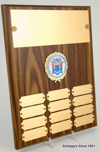 The Great Seal of New Jersey Perpetual Plaque-Plaque-Schoppy&