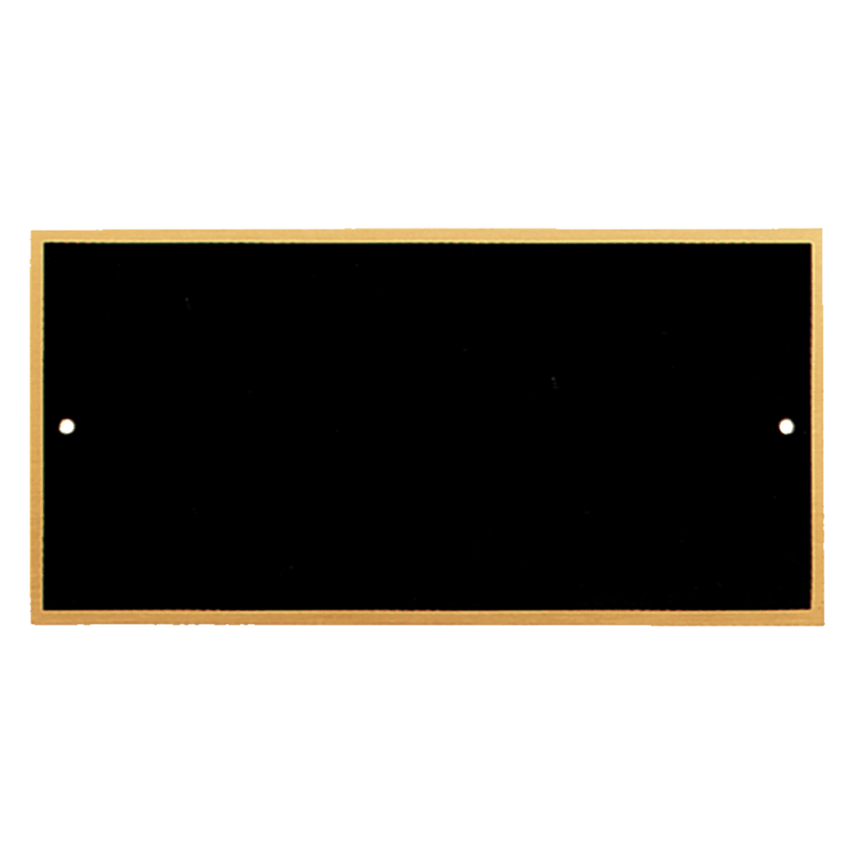 1 1/2" x 3 3/4" Black Laserable Brass Plate - Schoppy's Since 1921