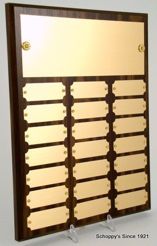 21 Plate Perpetual Plaque - Schoppy's Since 1921