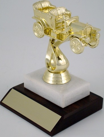 Antique Convertable Trophy on Marble Base-Trophies-Schoppy's Since 1921