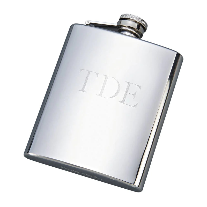 Bright Finish Stainless Steel 8 oz Flask