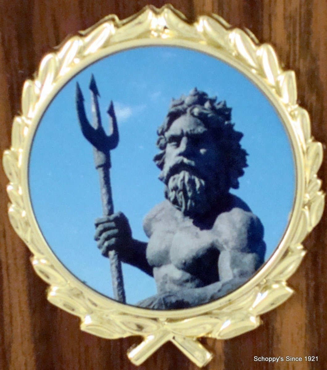 5x7 Plaque With King Neptune Logo - Schoppy's Since 1921