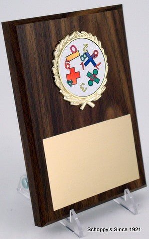 5x7 Plaque With Math Logo - Schoppy's Since 1921