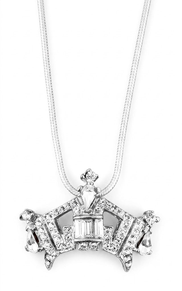 Medium Crown Charm Necklace