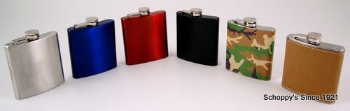 6oz. Stainless Steel Flask - Schoppy's Since 1921