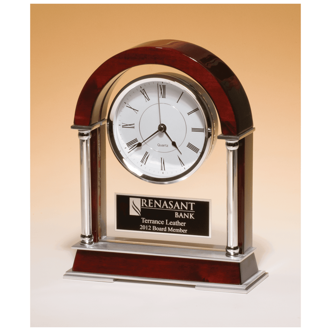 Rosewood Piano Finish Mantle Clock