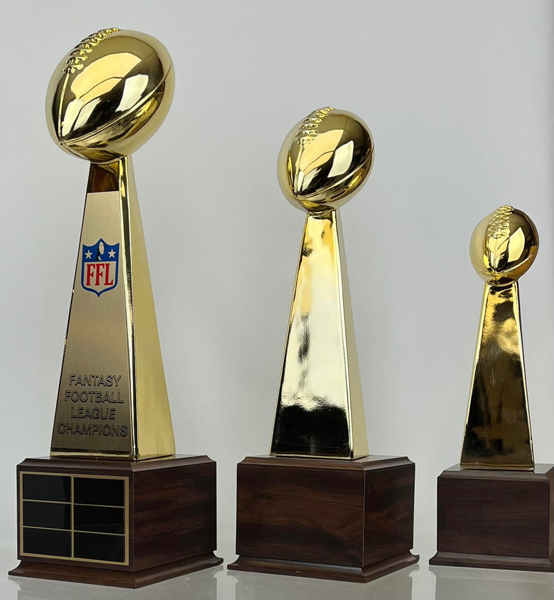 New Fantasy Football Gold Plated Finish Trophy