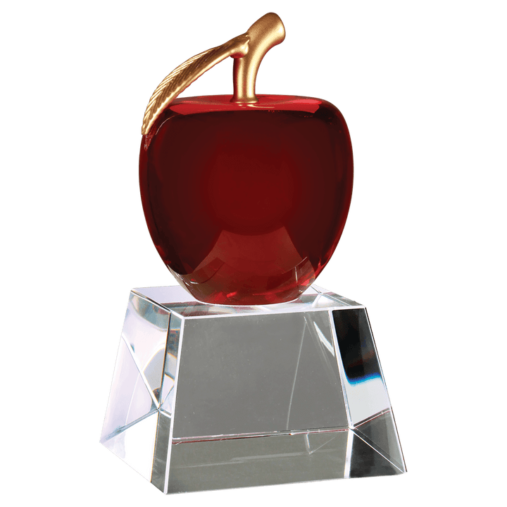 Red Crystal Apple with Clear Base