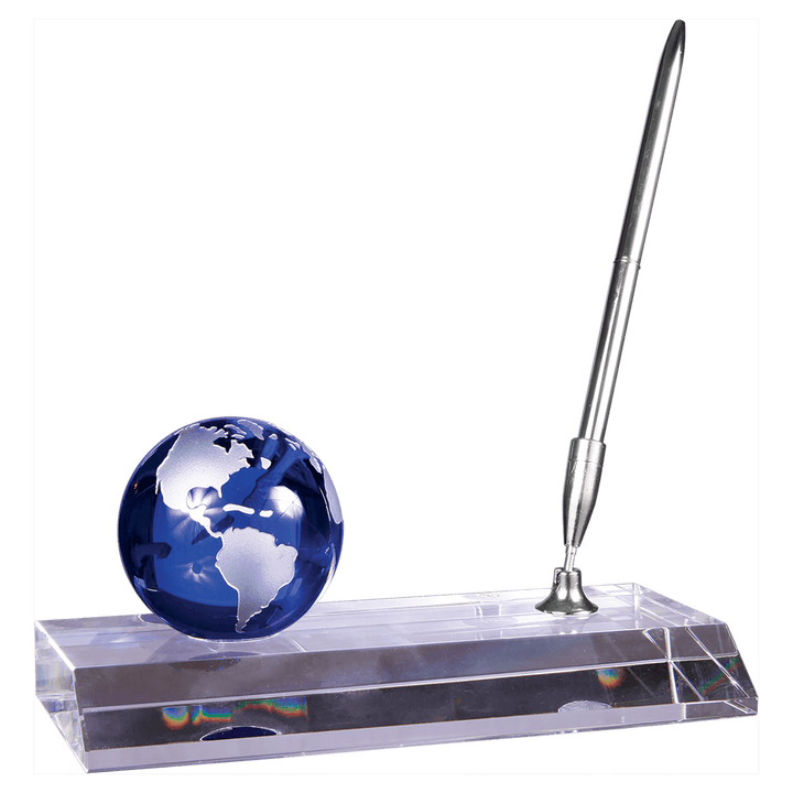 Crystal Globe Pen Set