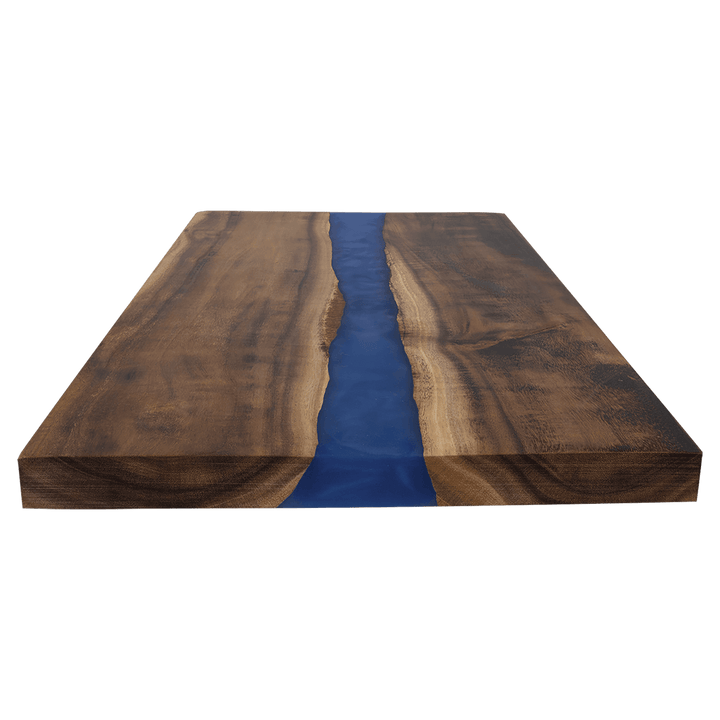 Acacia with Blue Pearl Resin Serving Board