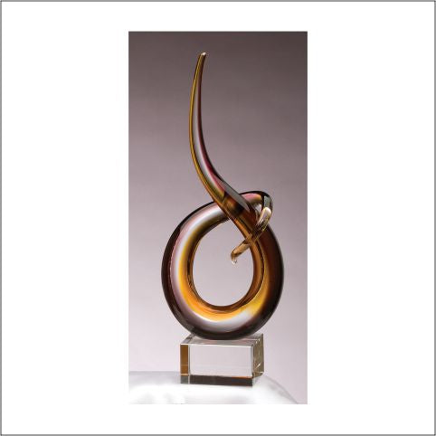 Art Glass Sculpture Bronze