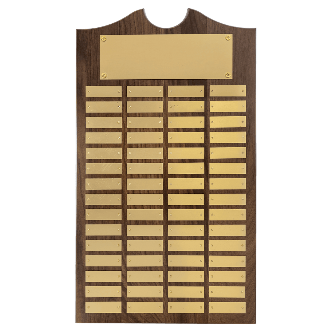 American Walnut 60 Plate perpetual plaque