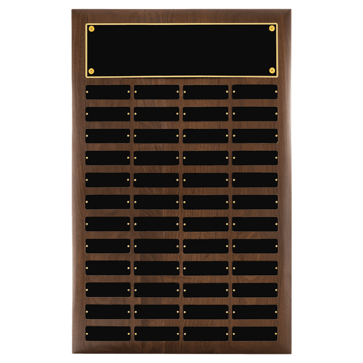 American Perpetual Plaque With Black Brass Plates - Multiple Sizes and Plate Configurations