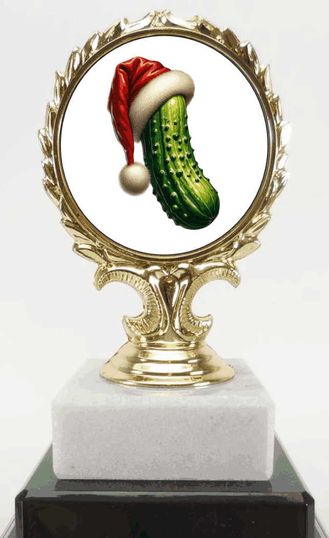 Christmas Pickle Tower Base Trophy - Schoppy's Since 1921