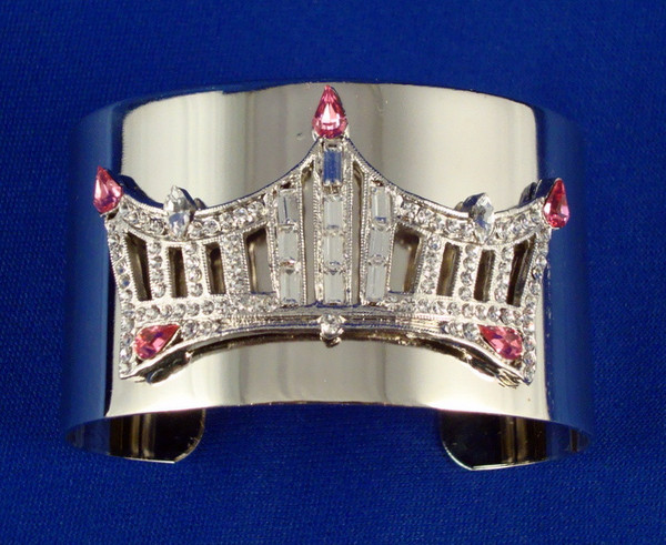 Rhinestone Crown Wrist Cuff