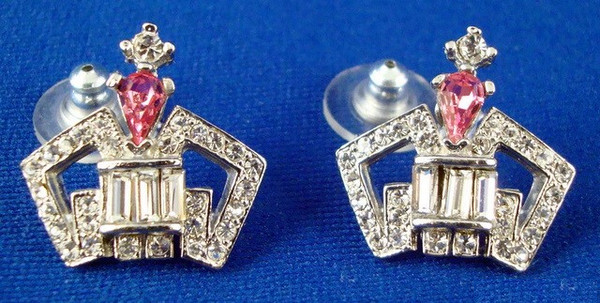 Small Crown Earrings