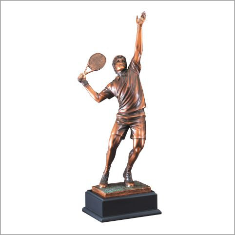 Tennis Serve Resin Trophy