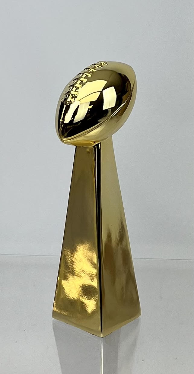 New Fantasy Football Gold Plated Finish Trophy