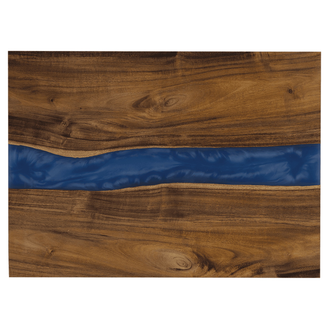 Acacia with Blue Pearl Resin Serving Board - Schoppy's Since 1921