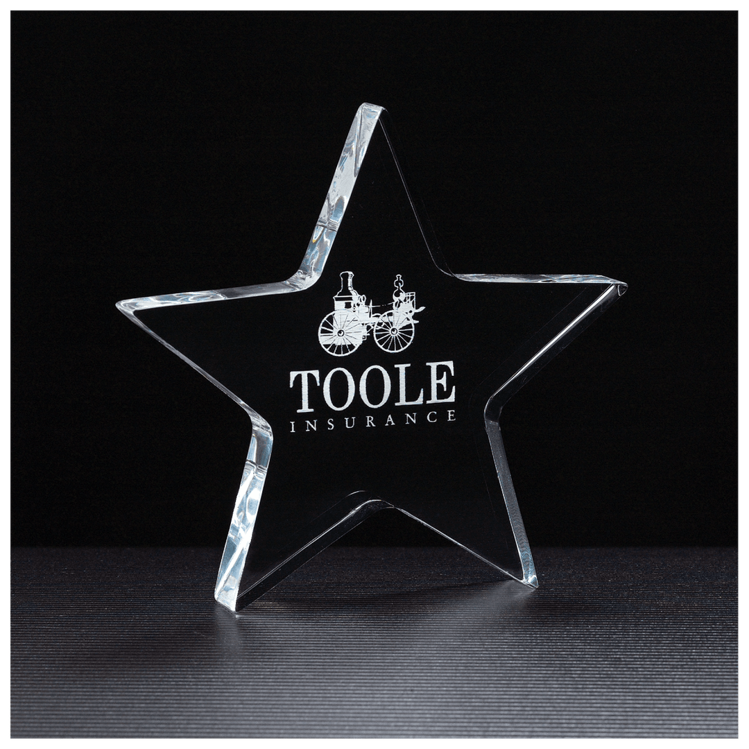 Acrylic Award - Clear Star Acrylic - Schoppy's Since 1921