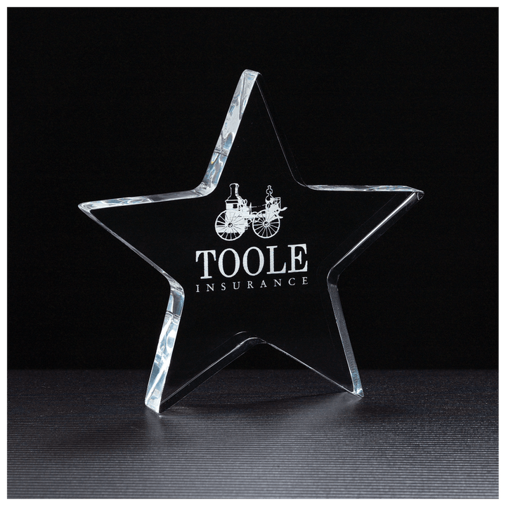 Acrylic Award - Clear Star Acrylic - Schoppy's Since 1921