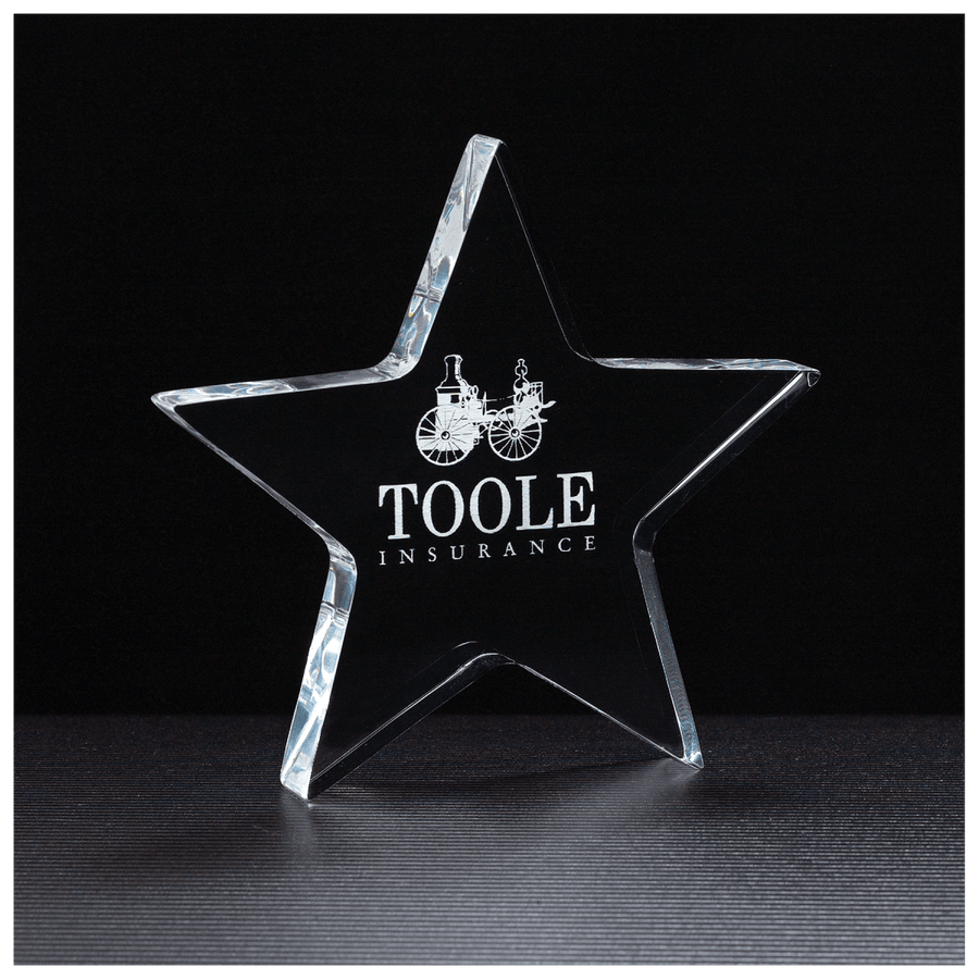 Acrylic Award - Clear Star Acrylic - Schoppy's Since 1921