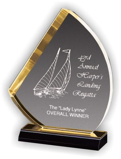 Acrylic Sailboat Award - Schoppy's Since 1921