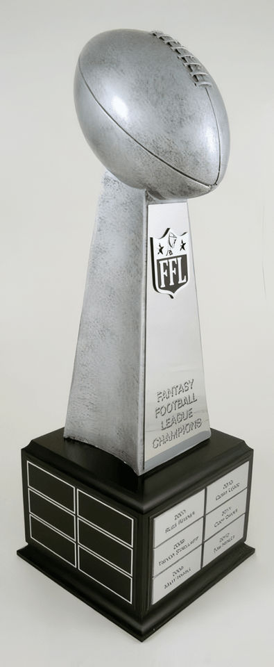 Add-On Side Grid Fantasy Football Championship Perpetual Plate - Schoppy&