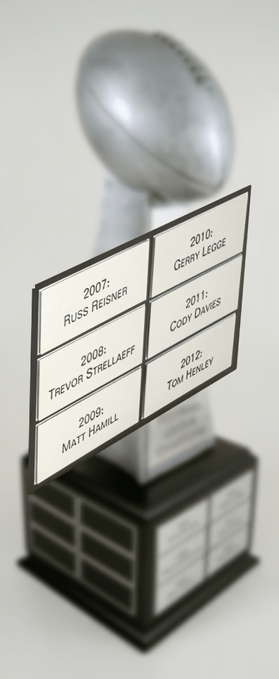 Add-On Side Grid Fantasy Football Championship Perpetual Plate - Schoppy&