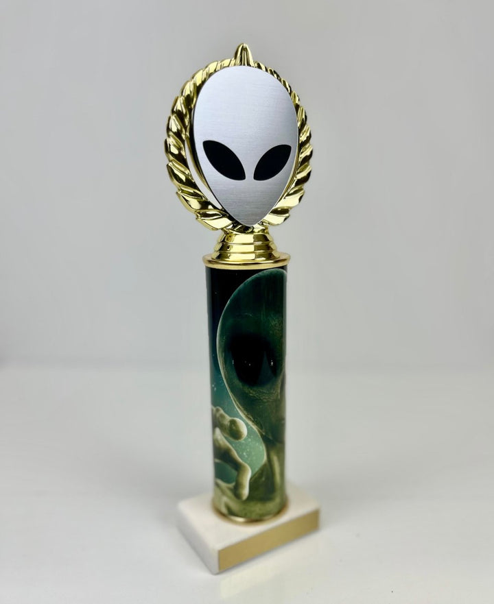 Alien Vector Cut Logo Custom Column Trophy - Schoppy's Since 1921