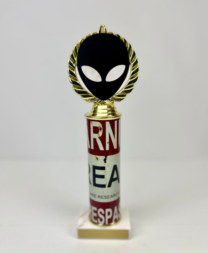 Alien Vector Cut Logo Custom Column Trophy - Schoppy's Since 1921