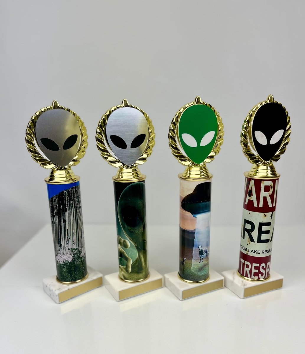 Alien Vector Cut Logo Custom Column Trophy - Schoppy's Since 1921