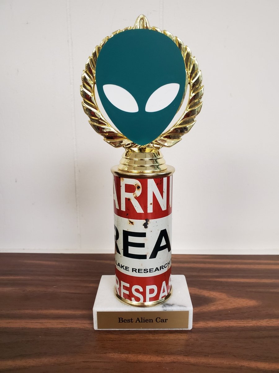 Alien Vector Cut Logo Custom Column Trophy - Schoppy's Since 1921