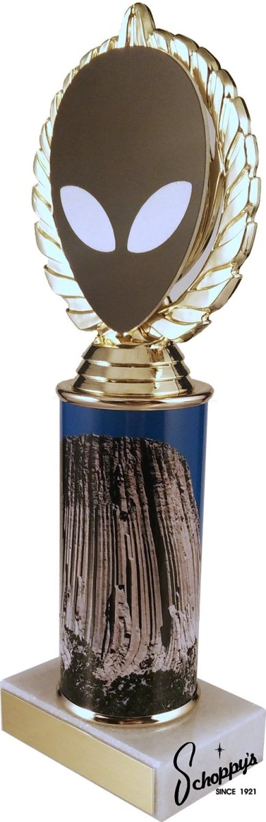 Alien Vector Cut Logo Custom Column Trophy - Schoppy's Since 1921